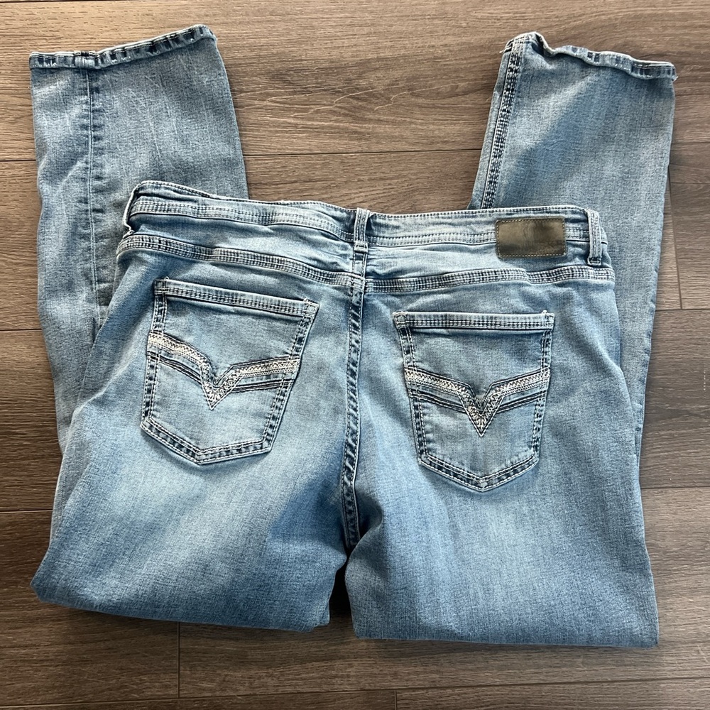 BKE Derek Blue stretchy straight leg men’s jeans 40x32 - Picture 2 of 4